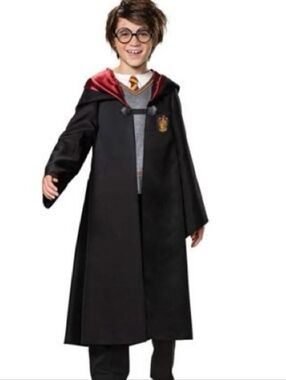 Large Harry Potter Halloween Costume Dress Up Size 10-12 Youth Kids Child